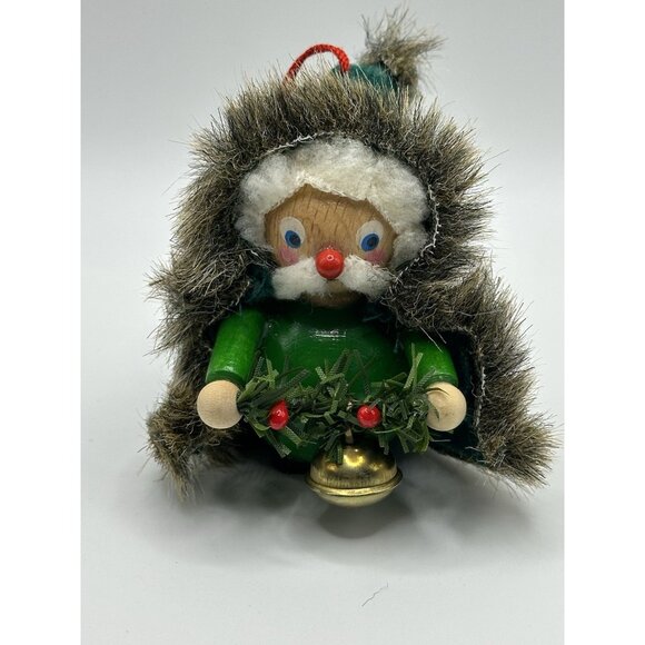 Steinbach Wood Hand Made In Germany Old World Santa Tagged Ornament w/ Box - Picture 1 of 4